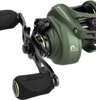 KastKing Spartacus II Baitcasting Fishing Reel, 6oz Ultralight Baitcaster Reel, Super Smooth with 17.6 LB Carbon Fiber Drag, 7.2:1 Gear Ratio, 39mm Palm Perfect Lower Profile Design